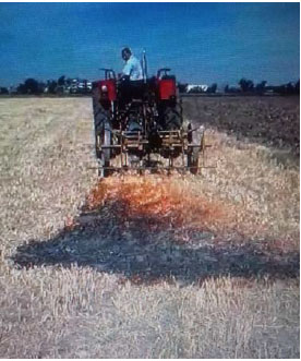 Image for - Mechanical Burning Unit for Wheat Stalks Residual after Harvesting