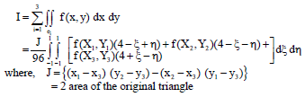 Image for - A Symmetric Extended Gaussian Quadrature Formula for Evaluation of Triangular Domain Integrals