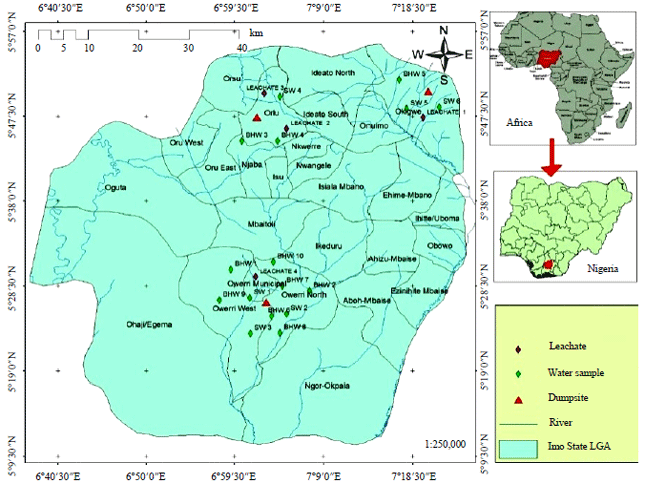 Image for - Geochemical and Bacteriological Analyses of Water Resources Prone to Contamination from Solid Waste Dumpsites in Imo State, Southeastern Nigeria