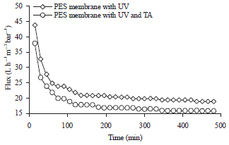 Image for - Surface Modification and Performance Enhancement of Polyethersulfone (PES) Membrane Using Combination of Ultra Violet Irradiation and Thermal Annealing for Produced Water Treatment