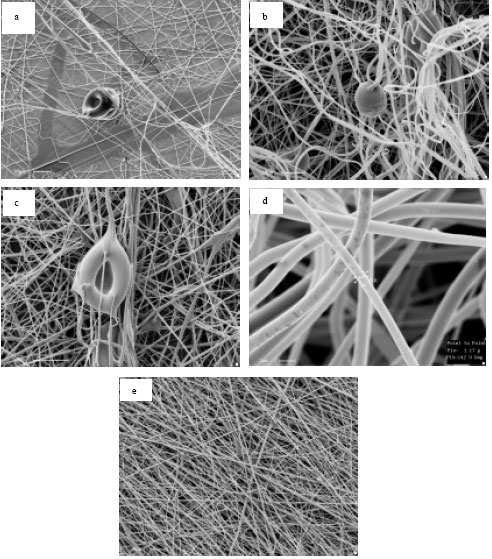 Image for - Effect of Polyvinyl Alcohol Concentration in Spinning Dope on Diameter, Beads and HHS of Produced Nanofibers
