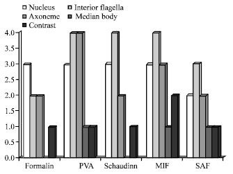 Image for - The Comparison of the Efficacy of Various Fixatives on Diverse Staining Methods of Giardia lamblia Cyst