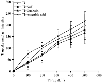 Image for - Comparative in vitro Study of the Intestinal Absorption of Titanium and Iron in Rats
