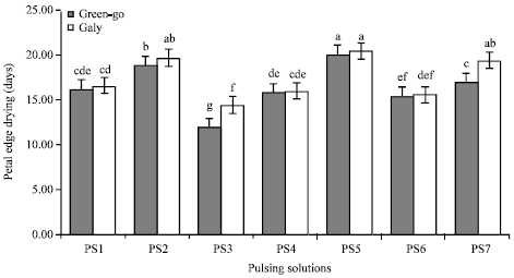 Image for - Response of Carnation (Dianthus caryophyllus) Cultivars to Different Postharvest Preservatives