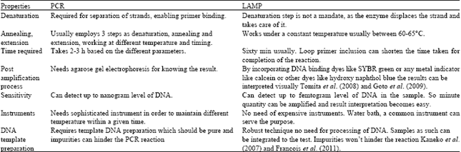 Image for - Loop-mediated Isothermal Amplification of DNA (LAMP): A New Diagnostic Tool Lights the World of Diagnosis of Animal and Human Pathogens: A Review