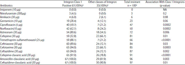 Image for - Class 1 Integrons in Clinical Multi Drug Resistance E. coli, Sana’a Hospitals, Yemen