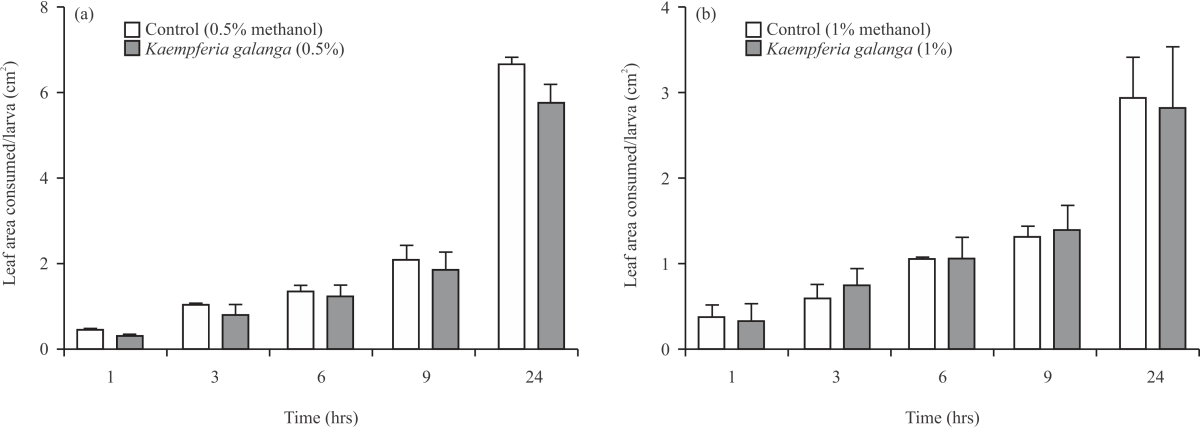 Image for - Insecticidal and Feeding Deterrent Effects of Kaempferia galanga L. and Amomum subulatum on Pieris rapae L. Larva