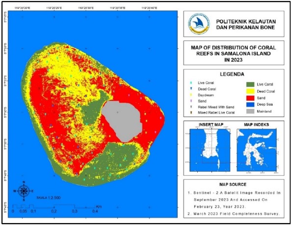 Image for - Analysis of Changes in the Area of Coral Reef Cover on Samalona Island, Mariso District, Makassar City, South Sulawesi