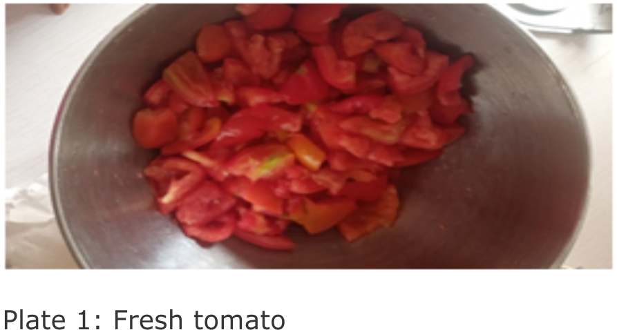 plate 1: Fresh tomato