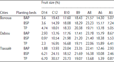 Image for - Effects of Planting Bed and Density on the Yield of Pineapple (Ananas comosus L. var., MD2) Grown in Short Rainy Season in Southern Côte d’Ivoire