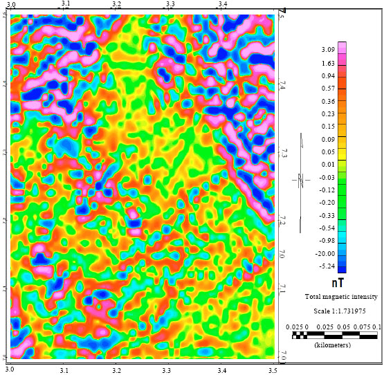 Image for - Estimation of Magnetic Basement Depths Beneath the Abeokuta Area, South West Nigeria from Aeromagnetic Data Using Power Spectrum