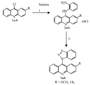 Image for - Synthesis and Antibacterial Activity of Benzotriazole Substituted Acridines